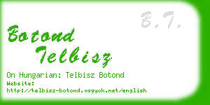 botond telbisz business card